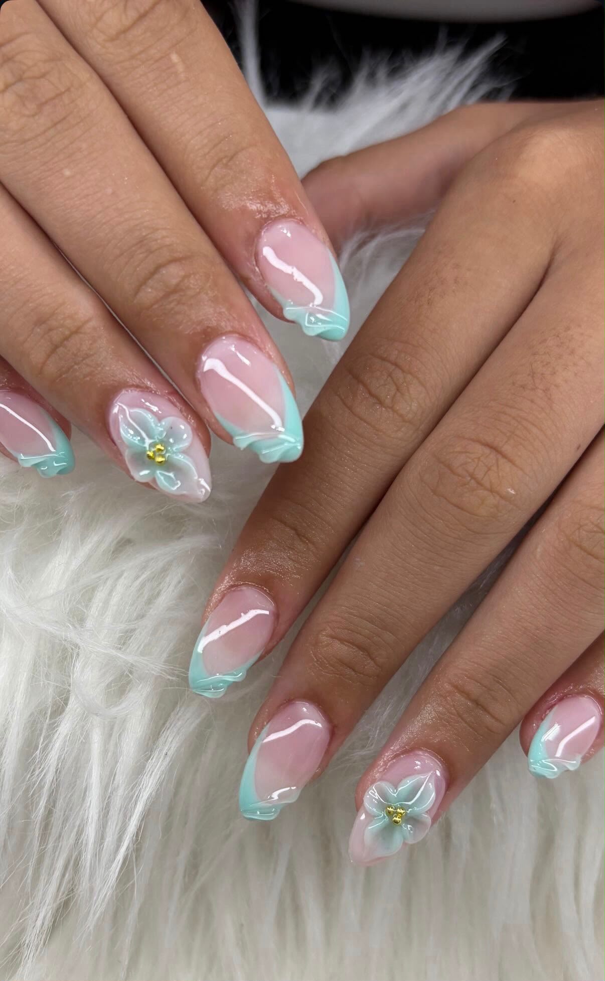 Manicura Rosa Elegante